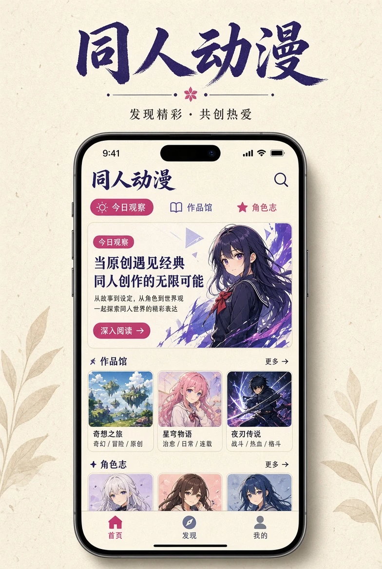 同人动漫APP服务图